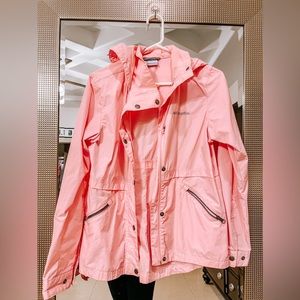 Columbia LIGHT PINK rain jacket